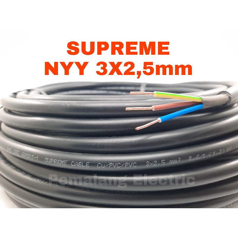 Kabel SUPREME NYY 3X2,5mm Per 1 Meter