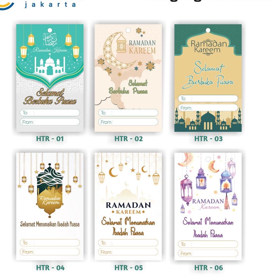 

£ Laris Hang Tag Ramadhan isi 30 Pcs Selamat Berbuka Puasa Gantungan Ucapan Hampers ⁂ `・✤