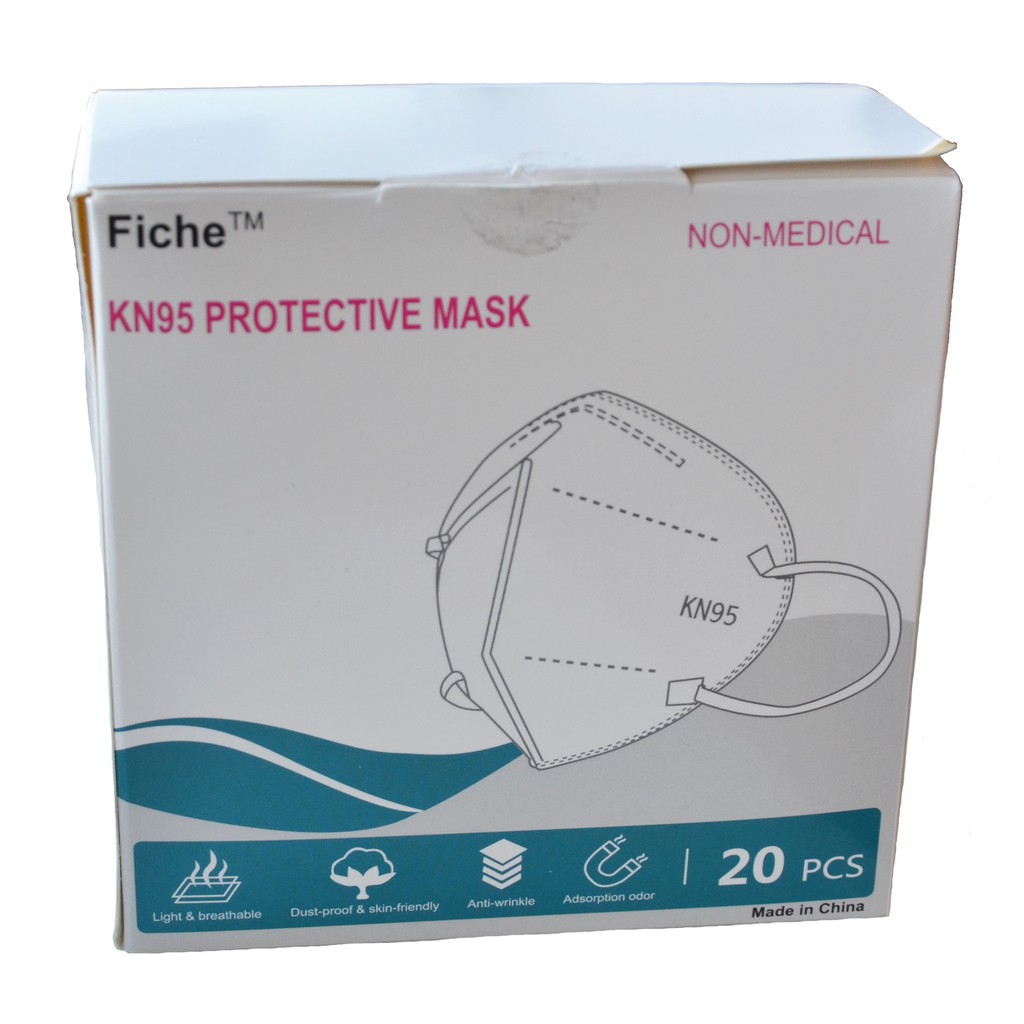 Masker KN95 1 Box isi 20pcs 5 ply/Kn95 Protective Mask Putih