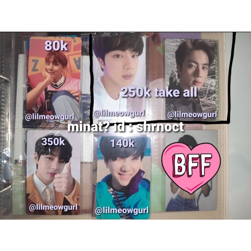 BTS PHOTOCARD POB BE ESSENTIAL TAEHYUNG V