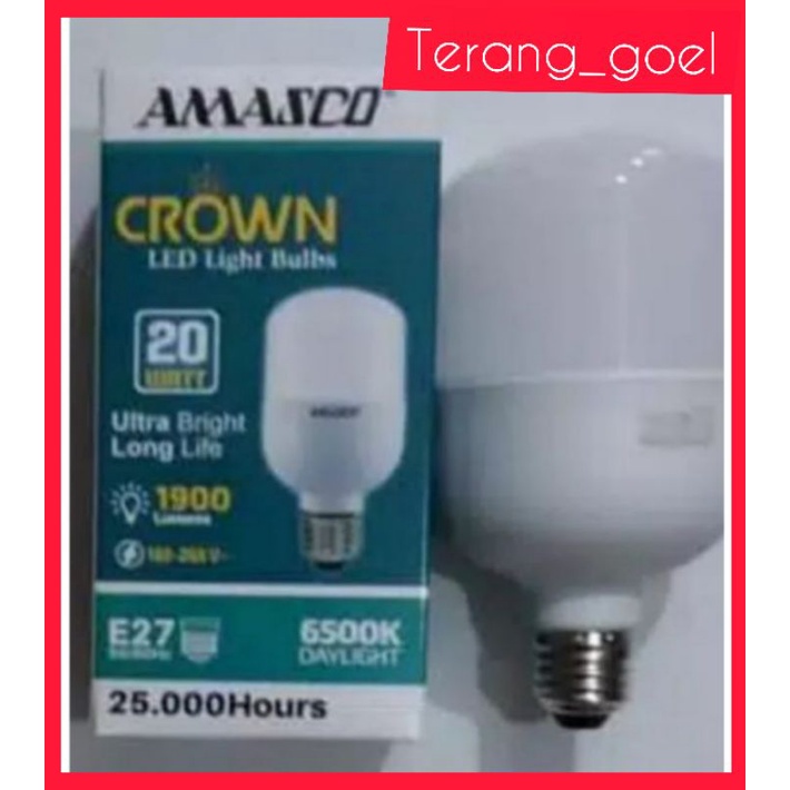 Lampu Led Crown 20 watt Amasco