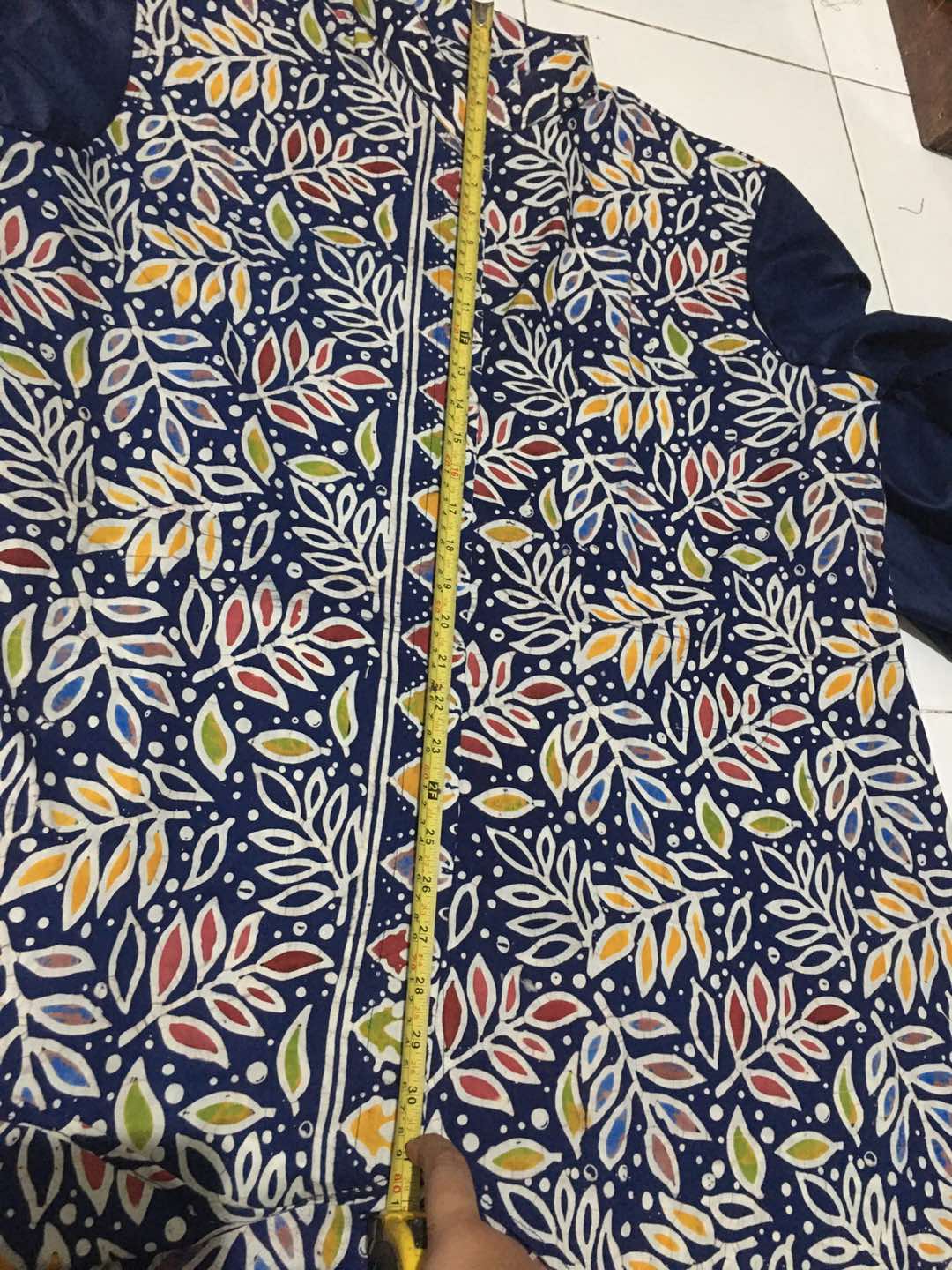 Shanaya Batik Tunik Alia Batik Cap Wonogiren Lengan Balon Kancing Full