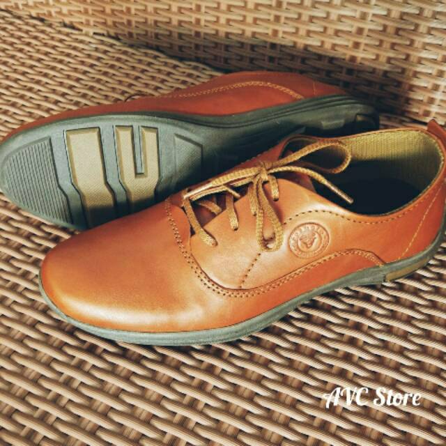 Sepatu Pantofel Tali Kulit Asli DJ Davinelo
