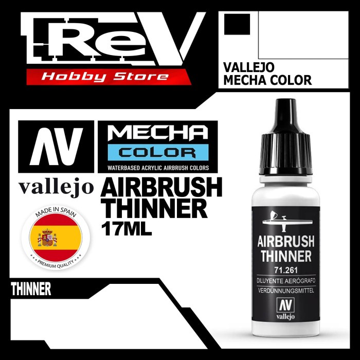 Aman Vallejo Airbrush Thinner Mecha Color Cat Model Kit Airbrush Gundam Bergaransi