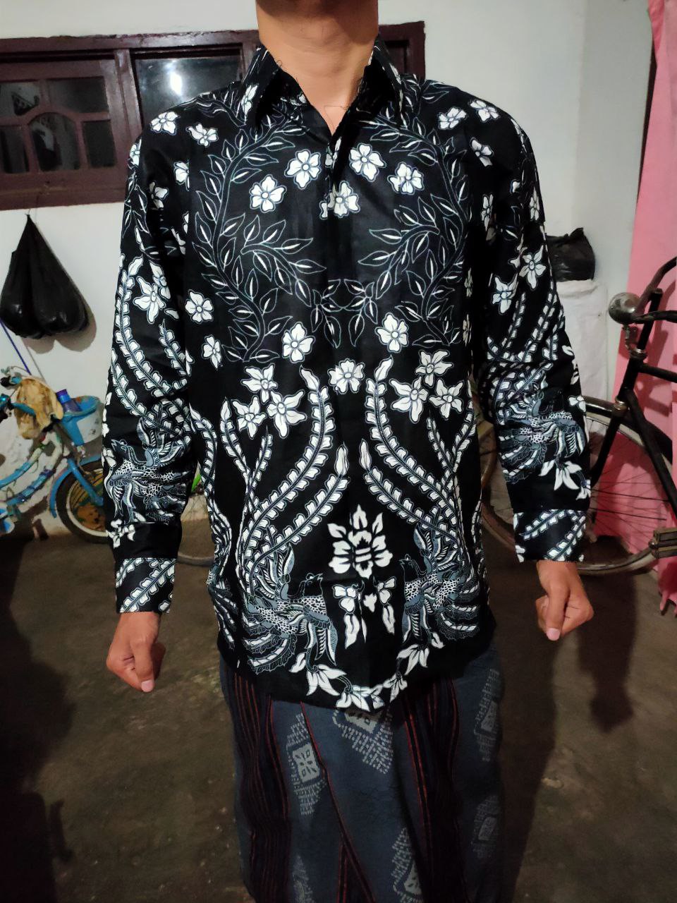 Kemeja Batik Semi Sutra Shyntetic Premium Exclusive Puring Istimewa Bahu Pakai Busa