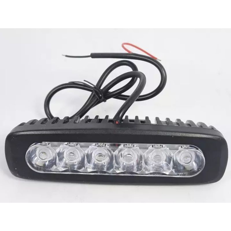 Lampu Tembak Sorot 24 Volt LED CWL 6 Mata Flash CREE Truk Bus Canter Tronton Running Lurus Laser Super Bright Offroad Truck Bis Fuso Bar Cree LightBar Work Light LedBar Panjang Motor Mobil UTV ATV Skuter Putih Waterproof 3 Mode