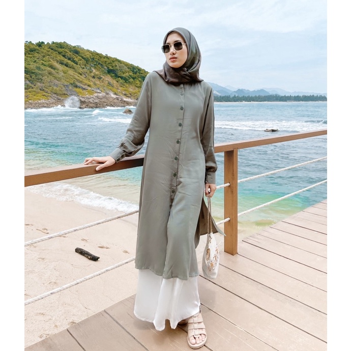 Dinda Tunik by LW Zihan | Tunik Polos | Tunik Outer | Casual