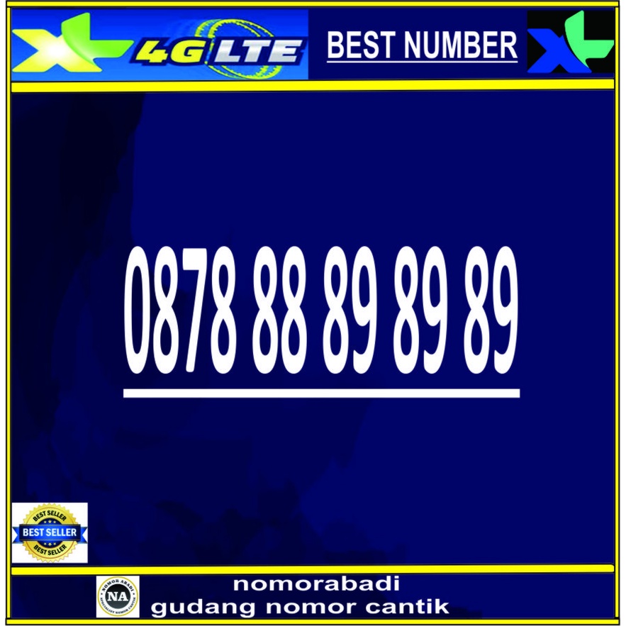 NOMOR CANTIK XL 4G 8888  H15000