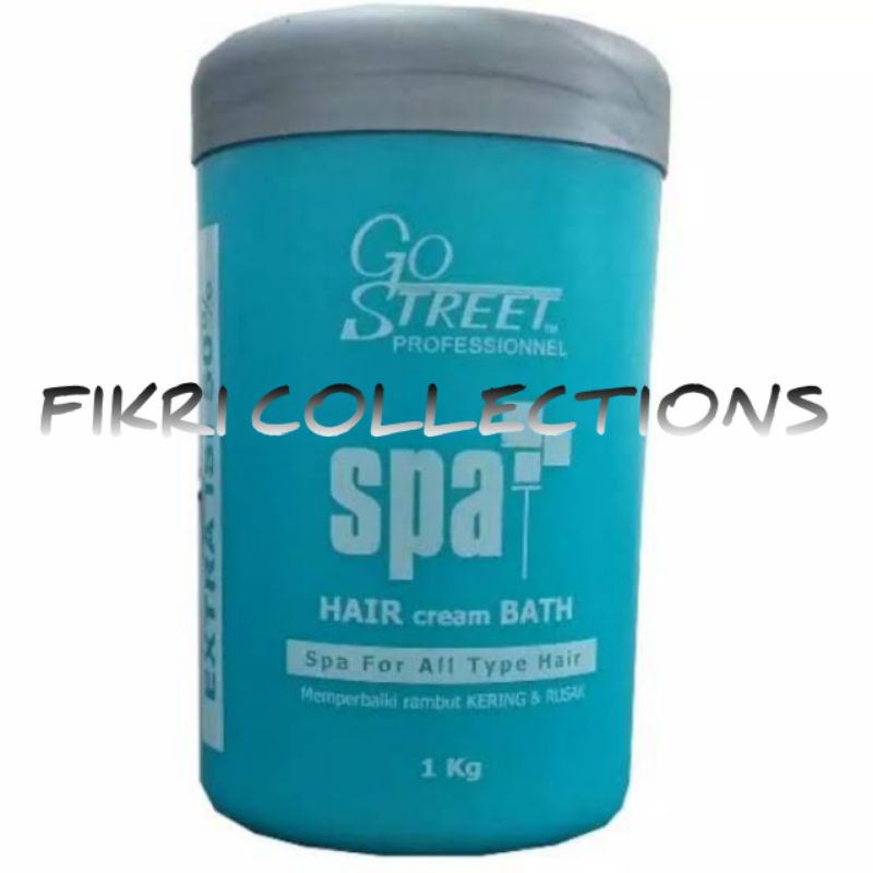 GO STREET Spa Hair Creambath 1kg bath 1000gr Rambut Kering / Rusak / Kusam 1000ml