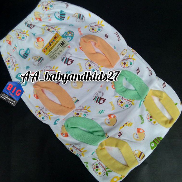 3 PC AIRIN CELANA POP BAYI MOTIF PRINT LEMBUT DAN SNI