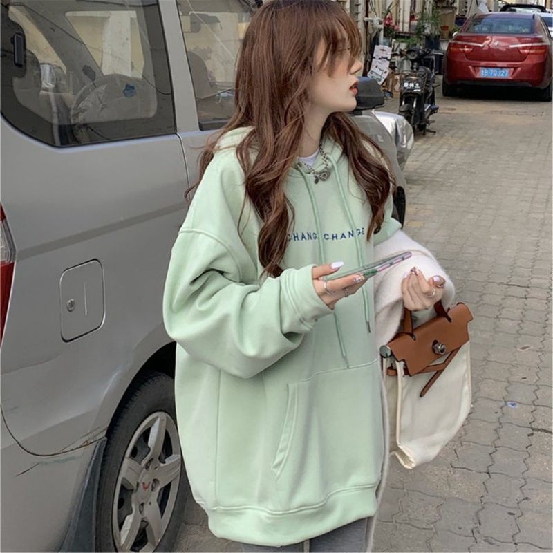 S - XXXXXL(6XL) Hoodie MINT Green Hijau Sage Oversize CHANGE Korean Style Jacket Boy Gilr Unisex Jumbo sweater mint Bigsize Matcha Sage Green Tumblr XXXL XXXXXL Soft Pastel Cotton Fleece Jaketin Aja