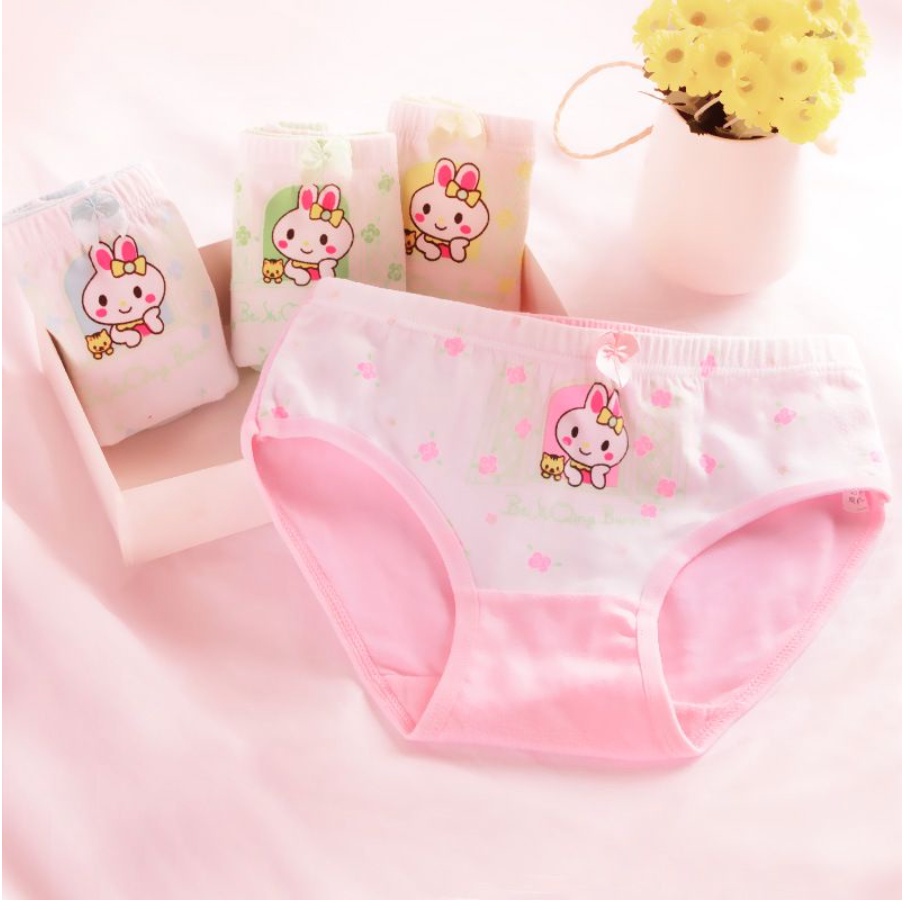 Celana Dalam Anak Perempuan Bahan Katun Halus / Underwear Boxer Cewek Import