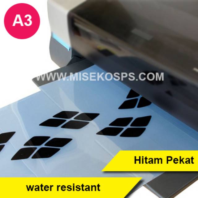 POLYFILM INKJET SABLON POLYFILM SABLON / INKJET FILM SABLON uk A3 FILM AFDRUK grosir