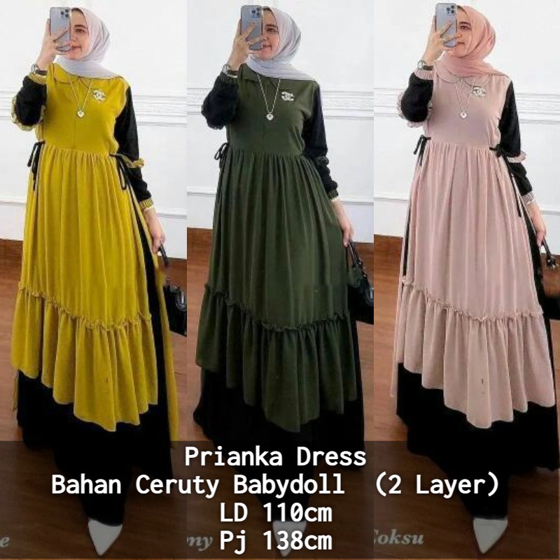 Prita gamis ceruty / Gamis Ceruty Babydoll / Gamis Ceruty Polos / Gamis Ceruty Jumbo / Dress Muslimah Ceruty / Dress Muslimah Ceruty babydoll terbaru 2022 / gamis lebaran 2023 / gamis muslimah kekinian / gamis lebaran terbaru