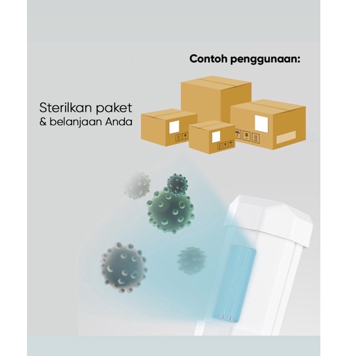 PORTABLE UV Sterilizer ( UV-C Portable Sterilizer ) membuhuh virus dan kuman