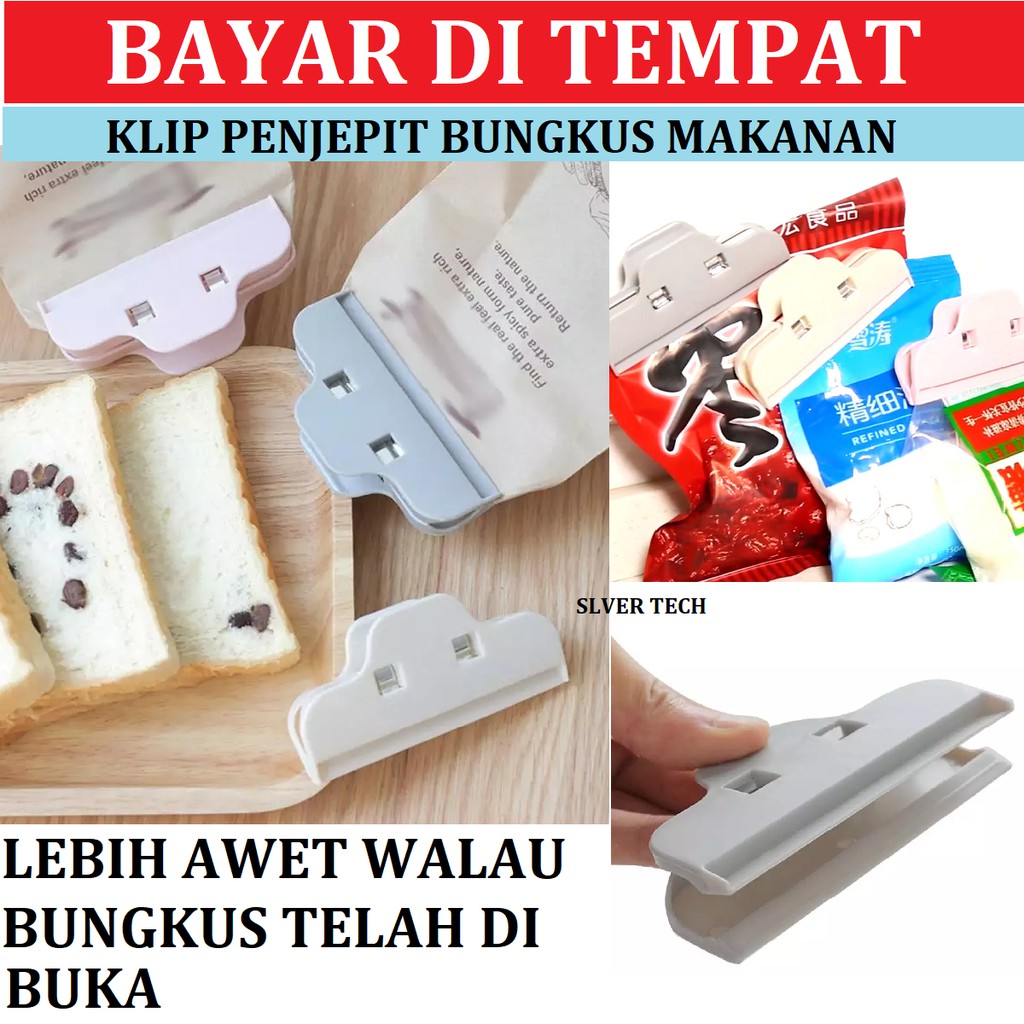 Klip Penjepit Penyegel Bungkus Makanan Ringan - Klip Penjepit Bungkus Makanan Ringan Serbaguna