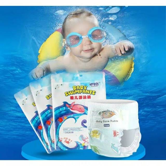 1pcs Popok Renang Size L (9-14 kg) XL (12-16 kg) XXL (15kg) Swimmer Pants pampers