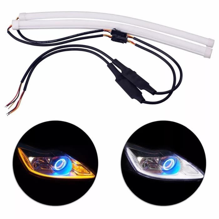 X-BRIGHT DRL FLEXIBLE LED30 CM RUNNING SEIN ICE BLUE KUNING RB220