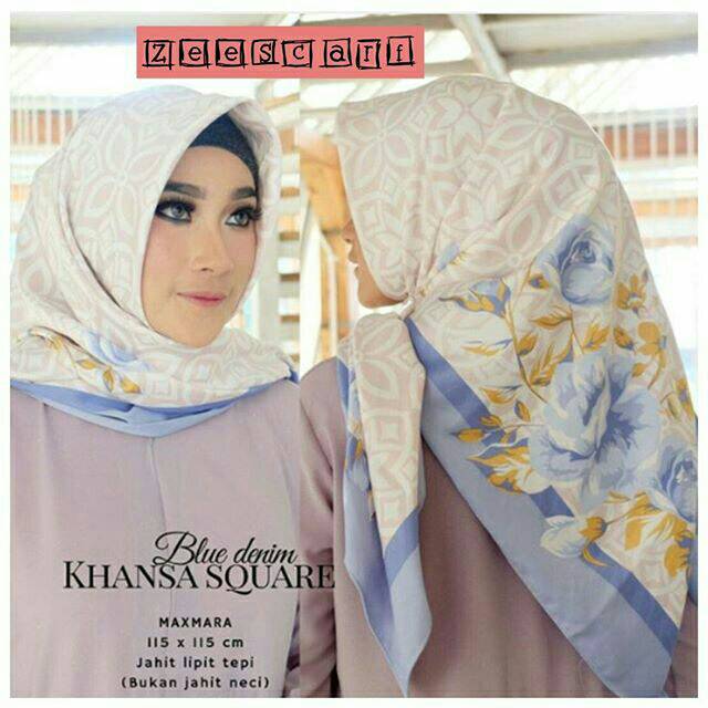 SALE Big Promo Jilbab Segi Empat / Jilbab Segi Empat Motif / Khansa Square