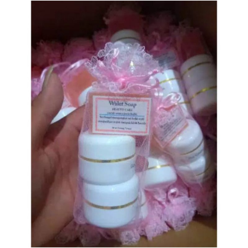 WALET JARING PINK original cream walet sarung pink asli
