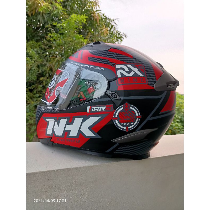 Helm NHK RX9 Racer black Red doff