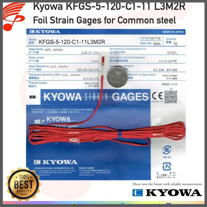 Jual alat Kyowa KFGS5120C111 L3M2R Strain Gage / Gauge Shopee