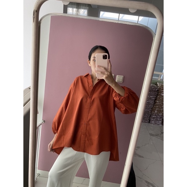 NABO - Okasan Blouse Linen (Kemeja Bahan Linen)