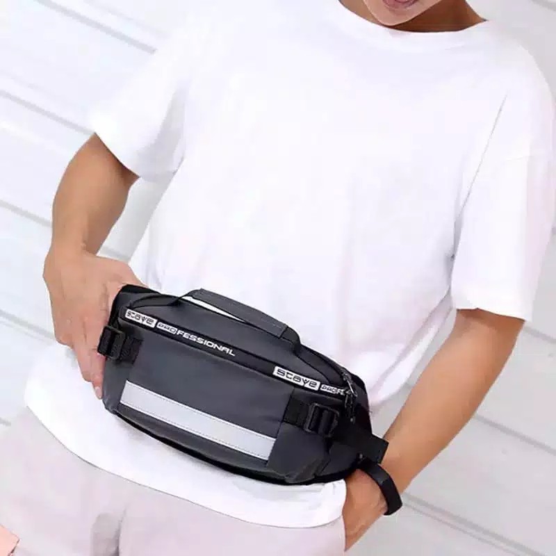 WAISTBAG PRIA TAS PINGGANG TERMURAH / TAS SELEMPANG MURAH / WAIST BAG KEREN