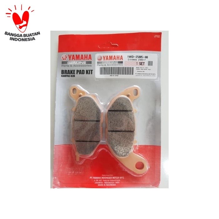 KAMPAS REM DEPAN DISCPAD DISPAD BRAKE PAD MT25 MT-25 1WD 25805 ORI YGP