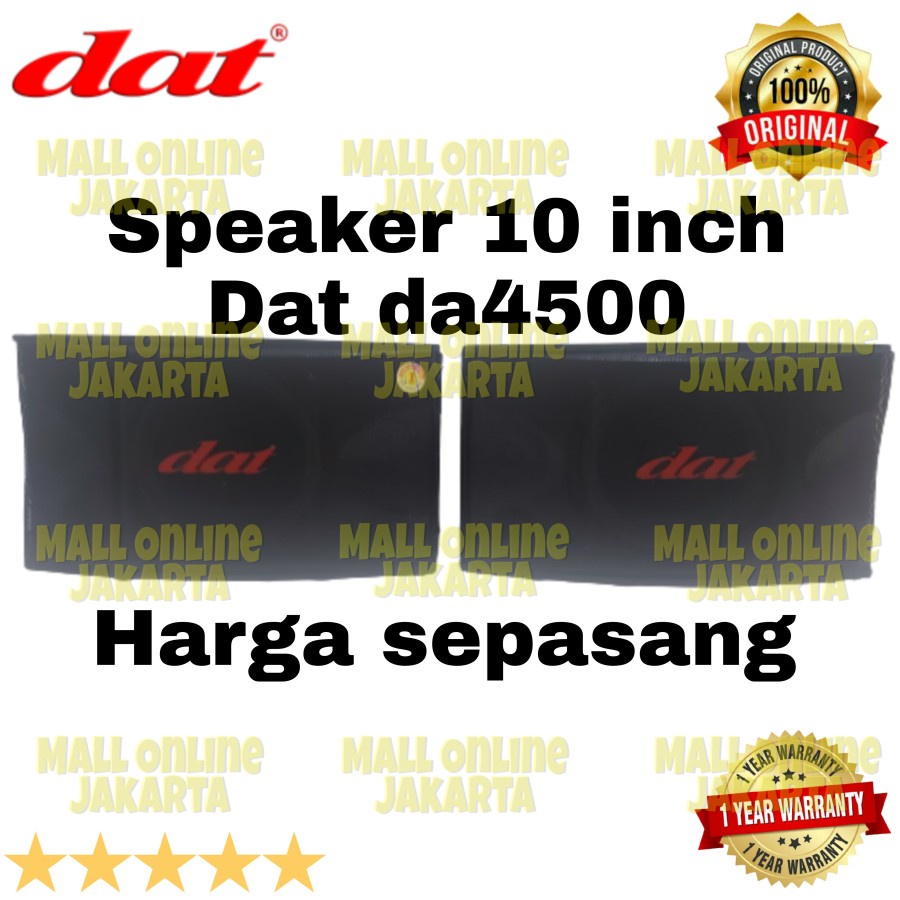 Speaker karaoke dat 10 inch pasif da4500 original da 4500 pasive salon