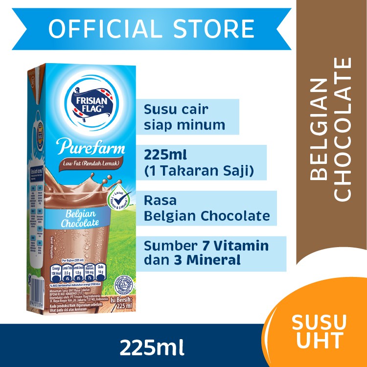 

Frisian Flag Susu Low Fat Belgian Chocolate 225ml
