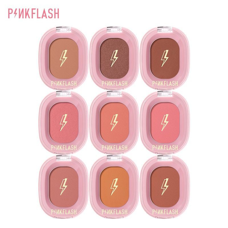 BPOM PINKFLASH Blush On Matte Shimmer Cheek Makeup Perona Pipi Blushon PFF01