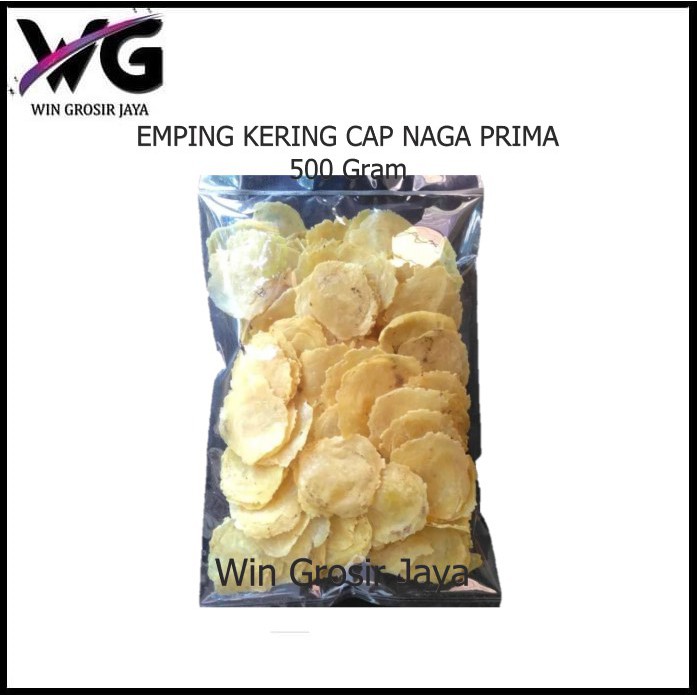 

Cemilan Gurrih EMPING KERING CAP NAGA PRIMA 500 Gram Eceran