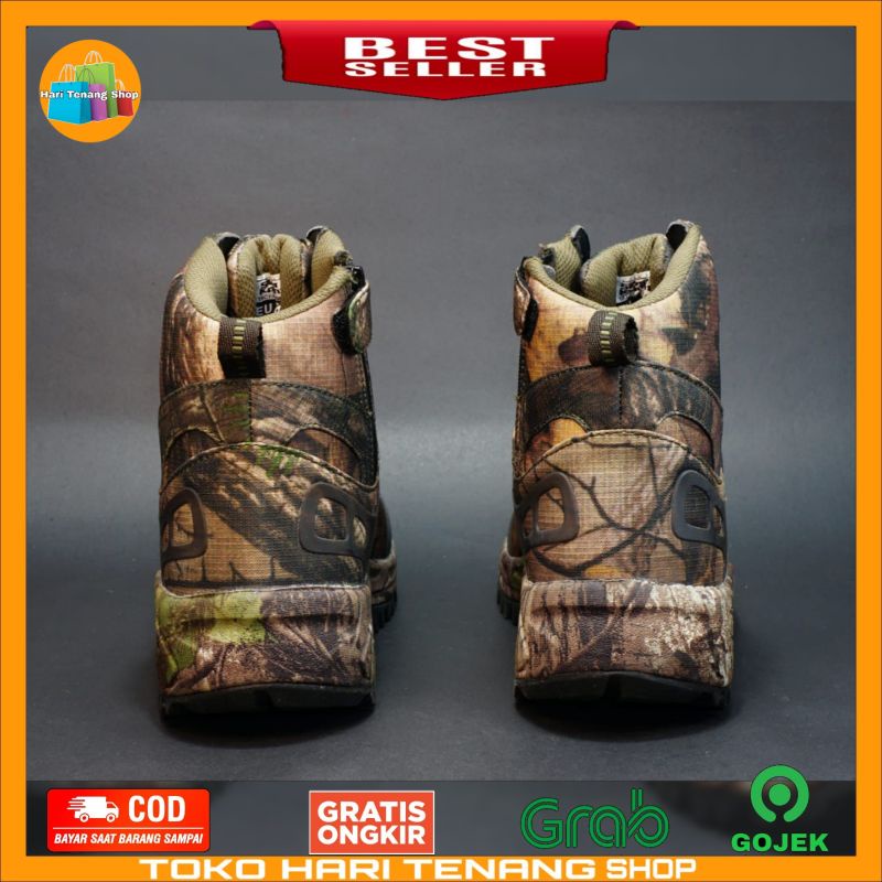 Sepatu tactical silverknight original bahan kulit kanvas/Sepatu boots pria wanita import warna perbakin( CAMO)