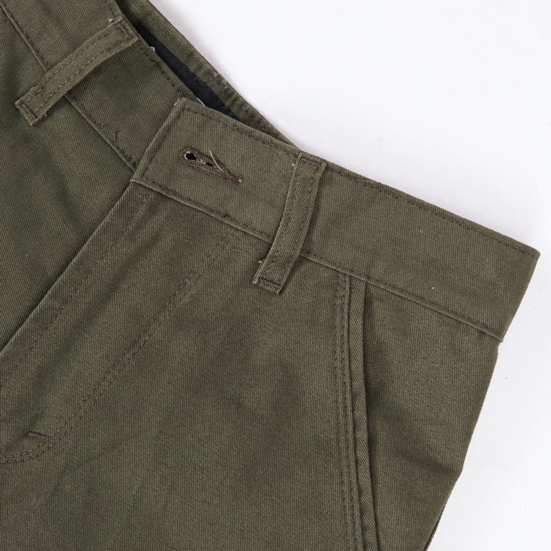 Celana Cargo Panjang Slim - Green