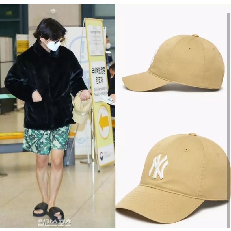 OFFICIAL BTS V KIM TAEHYUNG MLB BALL CAP TOPI