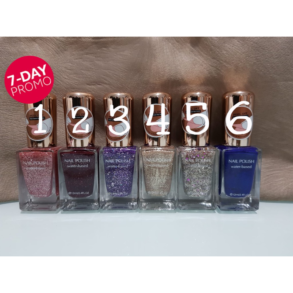 Water Based Nail Polish Kutex Kutek Miniso Shopee Indonesia