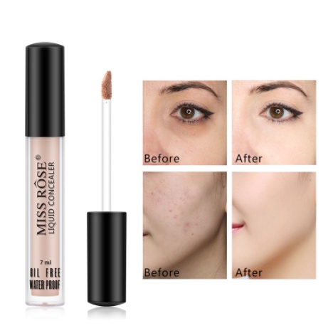 MISS ROSE Concealer Mini Liquid Foundation Repair Nourishing Test Tube Liquid Foundation LS 7601-001