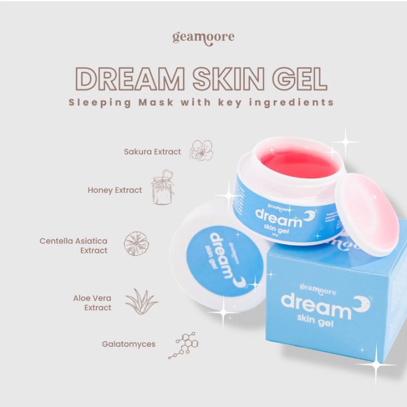 Dream Skin Gel geamore | Dream Skin Gel BPOM | Sleeping Mask Geamore