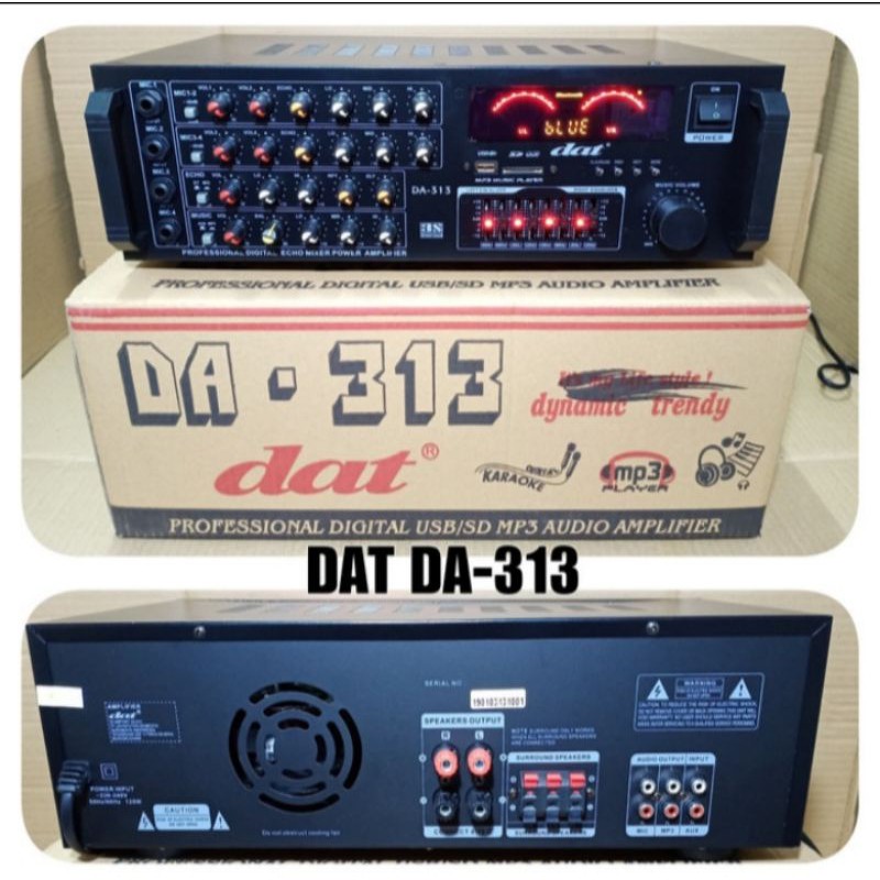 Amplifier Karaoke DAT DA 313 Profesional Power Amplifier