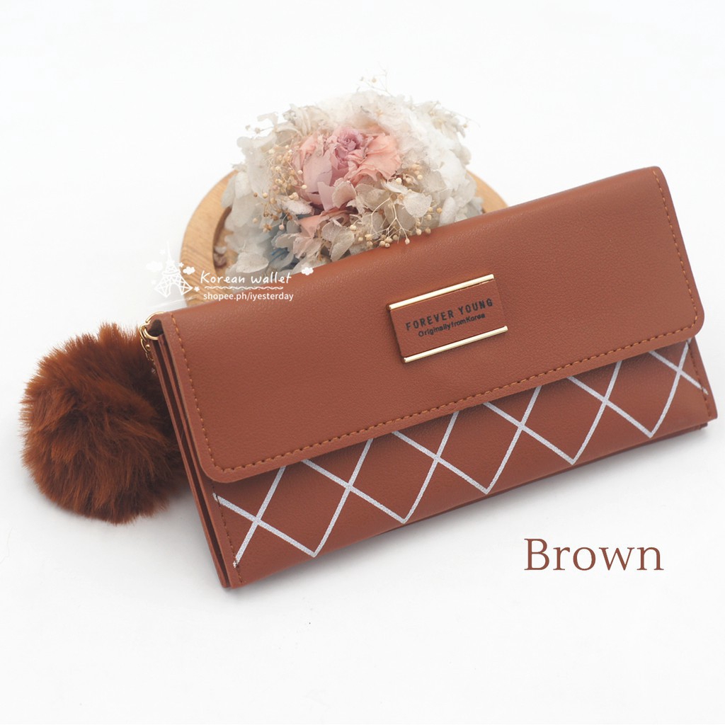 ( Fy )COD Dompet import dompet Panjang dompet panjang+POM2 dompet wanita  dompet murah real pic