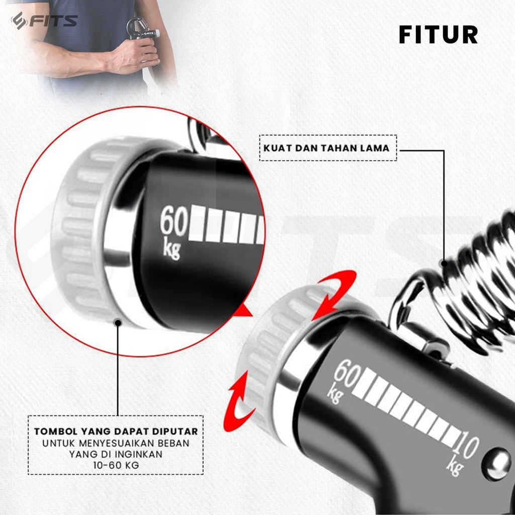 SFIDN FITS Hand Grip Adjustable Counter | Handgrip Exerciser-1