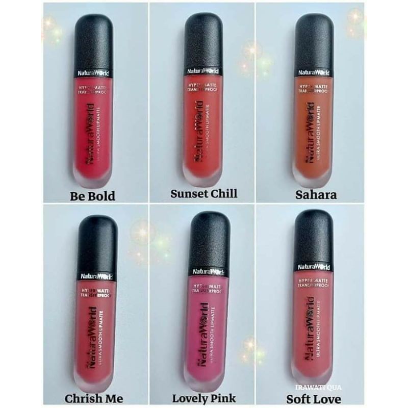 READY STOK LOVELY PINK Lipstik Natura world Original Kwalitas Super PO Premium Lipcream Mate