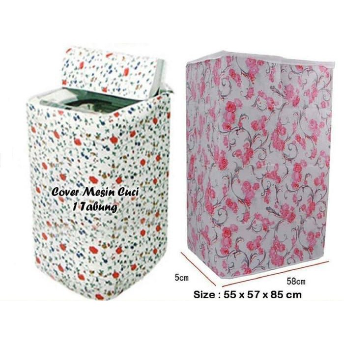 COVER MESIN CUCI TUTUP ATAS/SARUNG MESIN CUCI TABUNG 1 BUKA ATAS