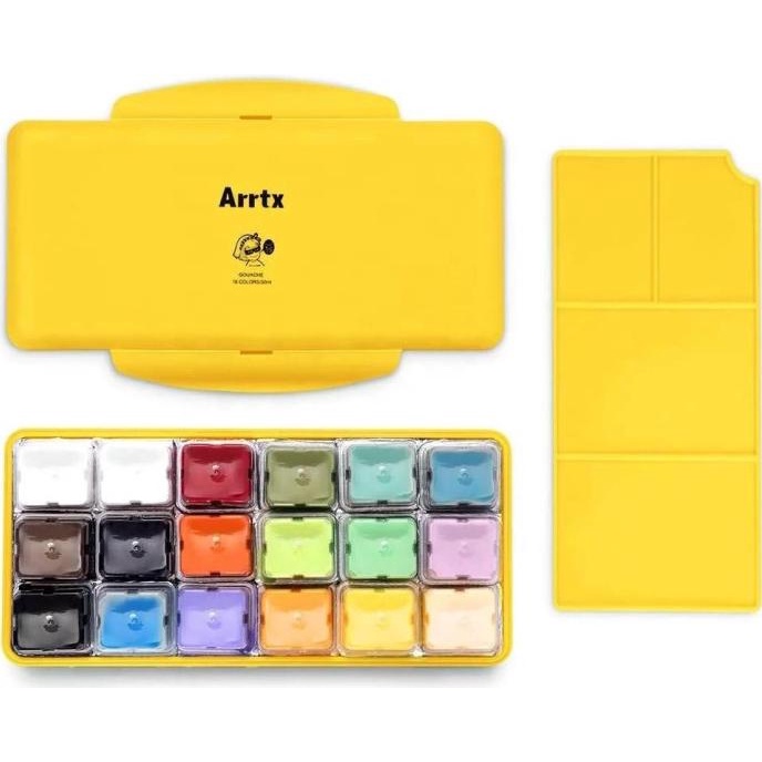 

Arrtx Gouache 18 x 30ml (free mixing palette) Special Color set ---READY---