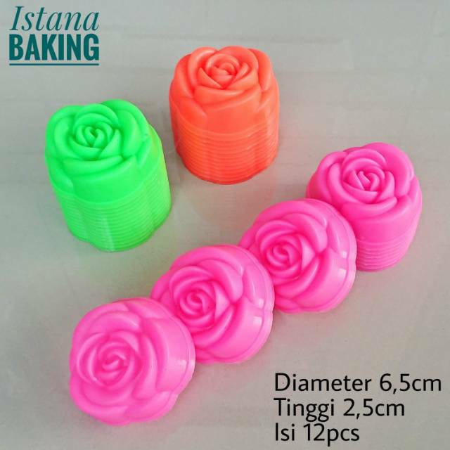 Cetakan puding mawar