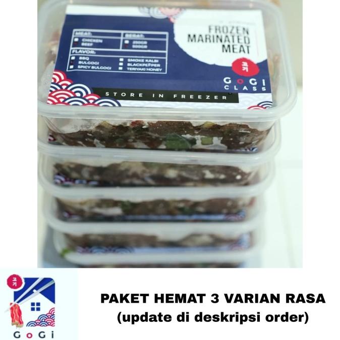 

GOGICLASS Marinated Beef Paket Hemat Spesial Varian 3 Rasa