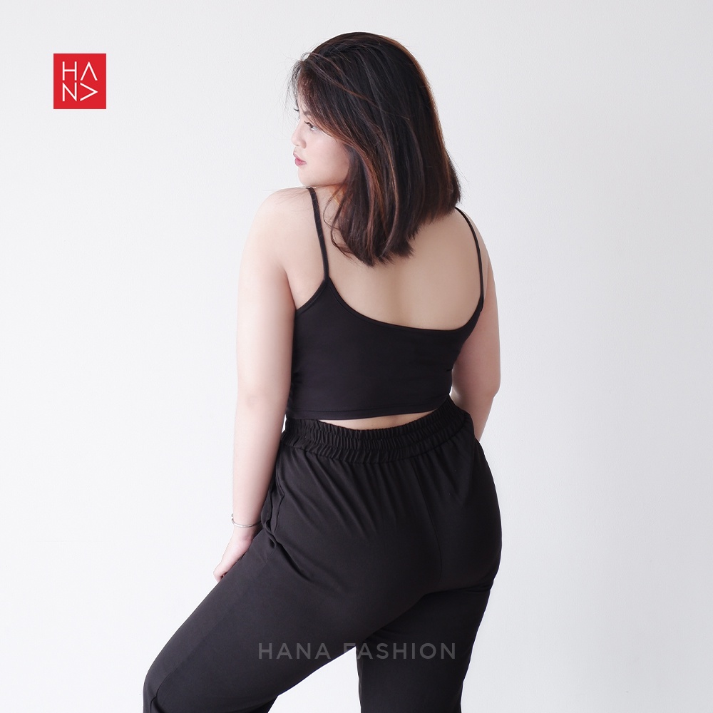 [BIG SIZE] HanaFashion JKT - Aurora Basic Tank Top Crop Jumbo Big Size XXL Crop Wanita - TT035