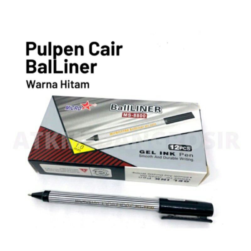 

1pcs Pulpen gel Pen gel size 1mm balliner tinta hitam