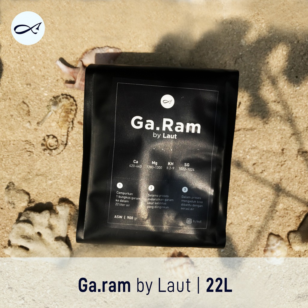 Garam ASW 22L Pembuat Air Laut / Ga.Ram by Laut